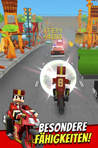 Super Bike Runner - Free 3D Blocky Motorcycle Racing Games screenshot 3