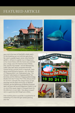 Martha’s Vineyard Vacation Magazine screenshot 2