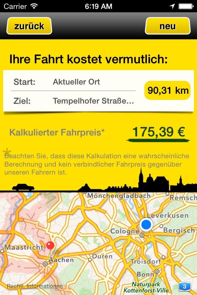 Taxi Aachen screenshot 3