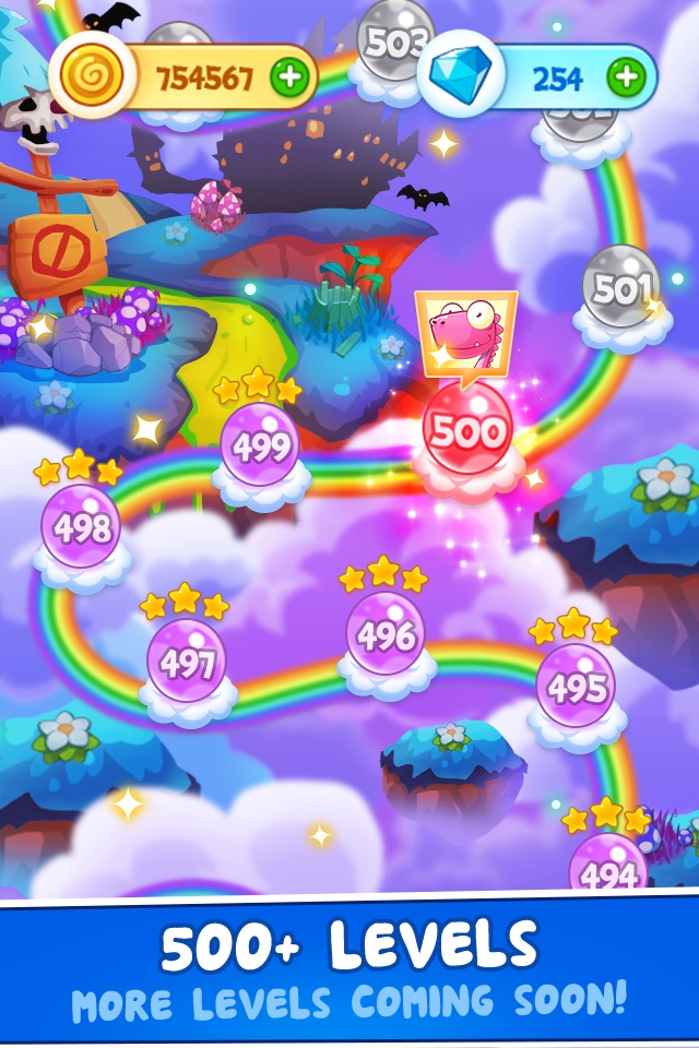 Bubble Revels - dinosaur shooter rescue babies adventure screenshot 3