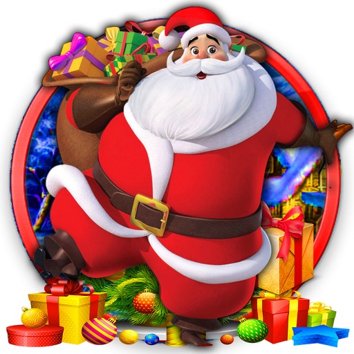 Santa in Candy Land Icon