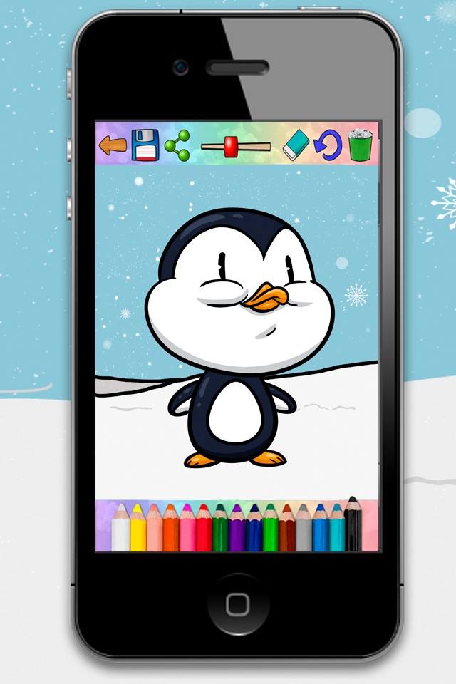 Pinta pinguinos mágico – colorear pingüino y  pintar pingüinos screenshot 3