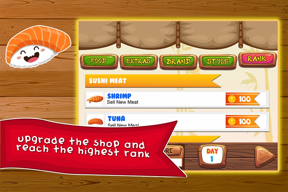 Sushi Food Maker Dash - lunch food making & mama make cooking games for girls, boys, kids screenshot 4