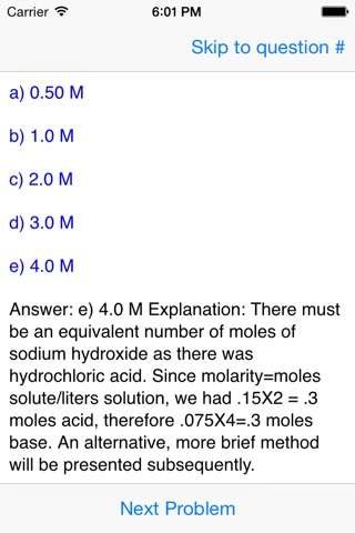 Chemistry SAT II Prep Lite screenshot 2