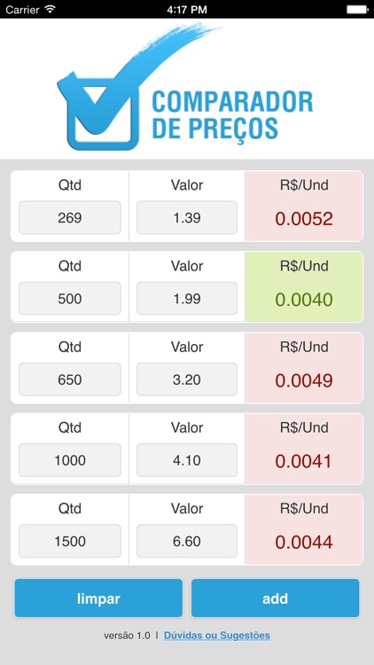 Comparador de Preços - Grátis!