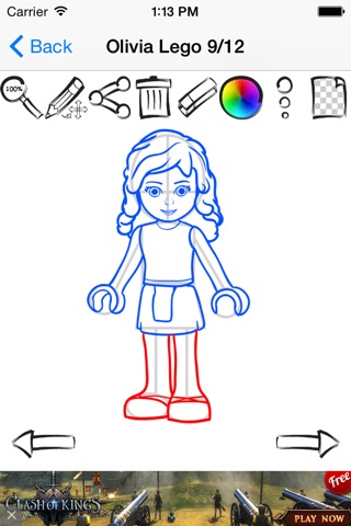 Learn To Draw Lego Friends Volume screenshot 3