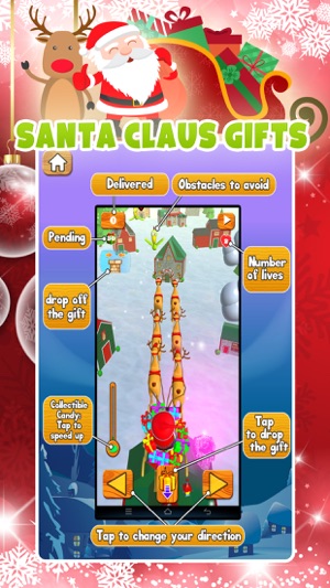 Santa Claus Gifts - free 3D Christmas game(圖3)-速報App