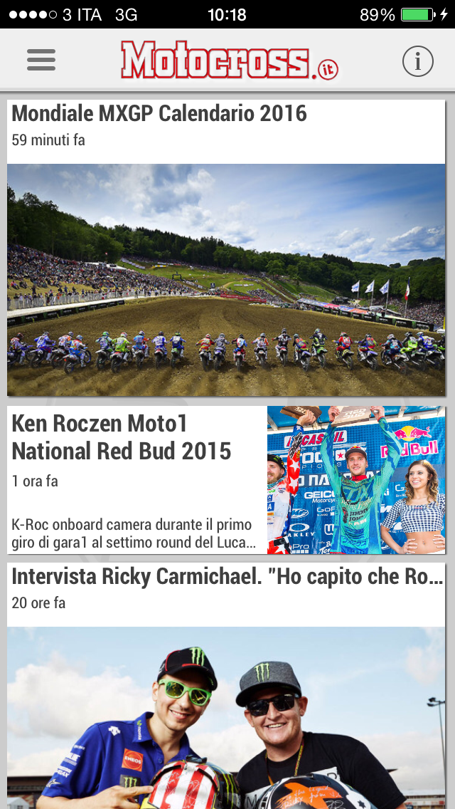 Screenshot #1 pour Motocross.it