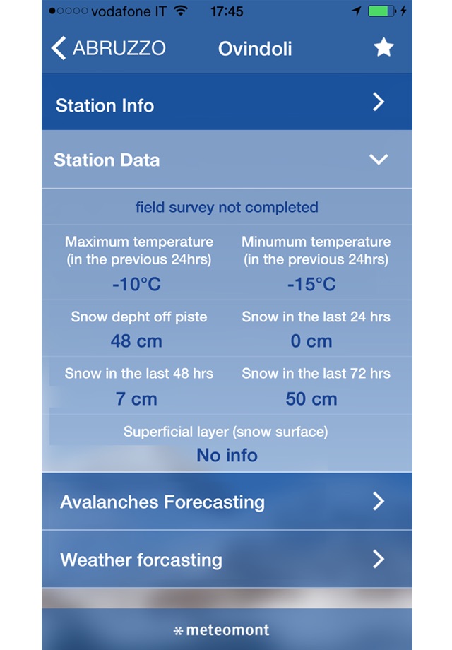 Meteomont screenshot 3