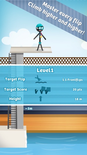 Stickman High Diving PRO - Touch, Jump & Flip!(圖2)-速報App