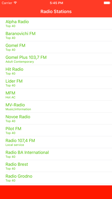 How to cancel & delete Radio Belarus FM - Stream and listen to live online music from your favorite Byelorussian радыё station and channel with the best audio player from iphone & ipad 1