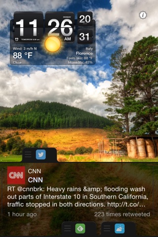 Скриншот из Night Stand for iPhone Free - Social Reader, Weather & Alarm Clock