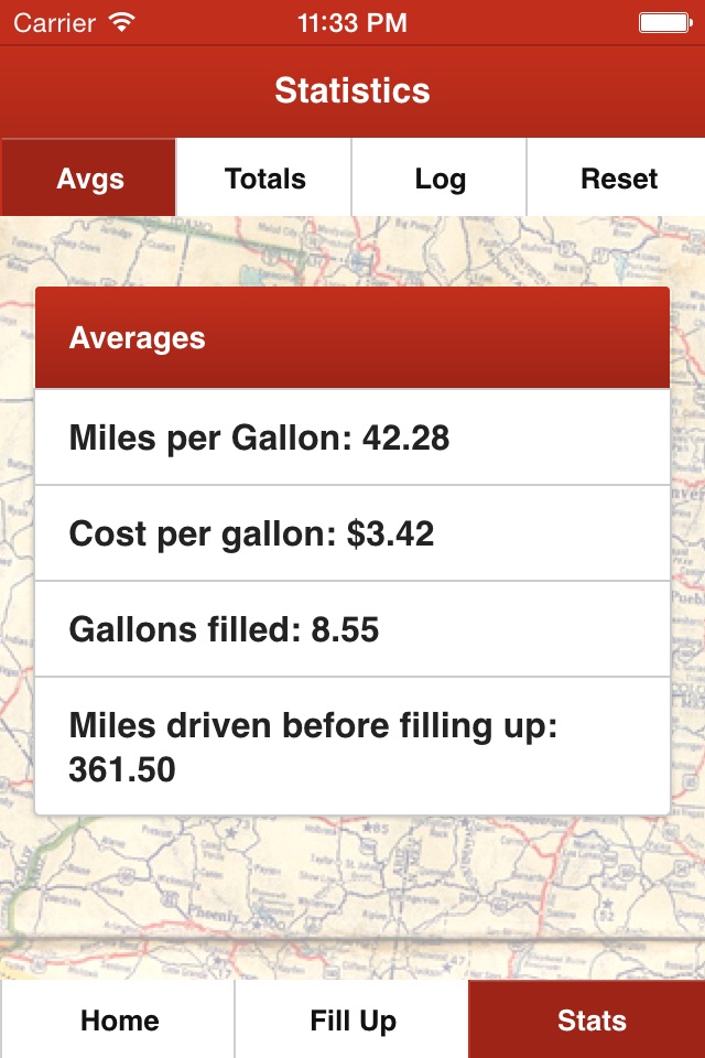 On the Road - Your go to app for quick and easy mpg statistics screenshot 3
