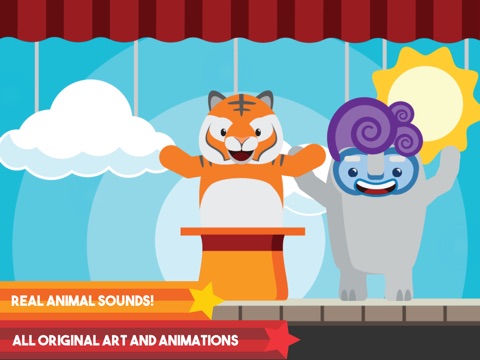 Magic Hat: Wild Animals for iPad - Playing and Learning with Words and Sounds screenshot 3