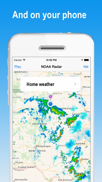 NOAA Watch Radar - Hi-Def Radar & alerts for Storm Warnings and Hurricane weather