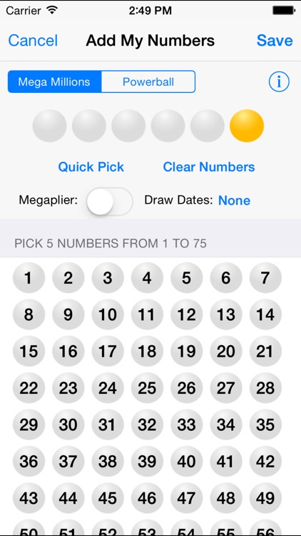 Mega Millions + Powerball - lottery games in the US with winning number results, lotto jackpots and prize payouts screenshot-3