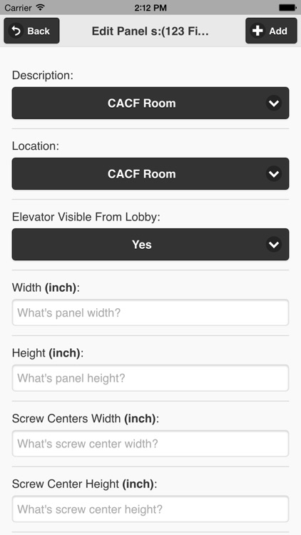 MAD Elevator Fixtures - Survey App