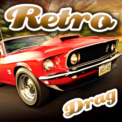 Retro Drag Racing Free Icon