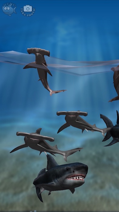 How to cancel & delete Shark Fingers! 3D Interactive Aquarium FREE from iphone & ipad 1
