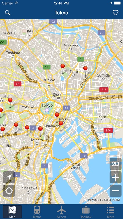Tokyo Offline Map - City Metro Airport
