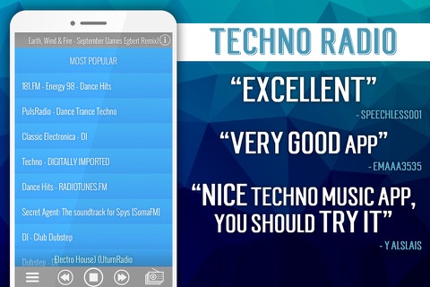 Techno Radio+ screenshot 2
