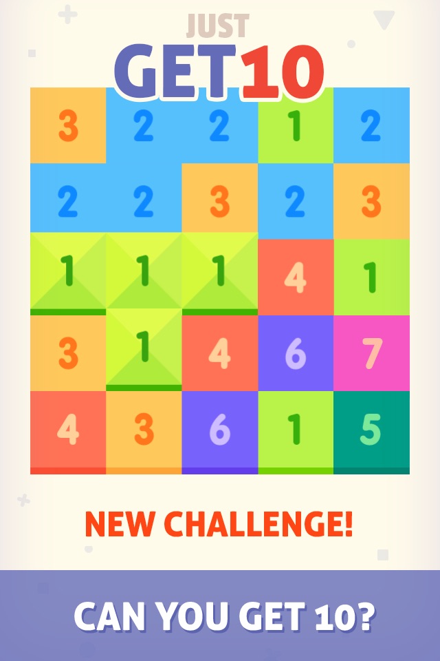 Just Get 10 - Simple fun sudoku puzzle lumosity game with new challenge screenshot 2