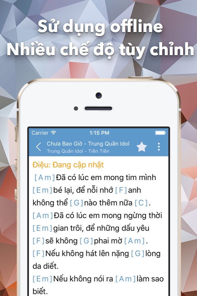 Hợp Âm Chuẩn - Guitar Tabs screenshot 2