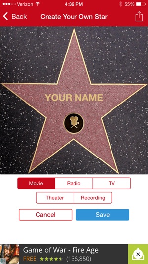 Hollywood Walk of Fame - Stars Map and Star Creator(圖3)-速報App