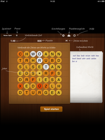 Kreuz und Quer für iPad - Wortsuche screenshot 2