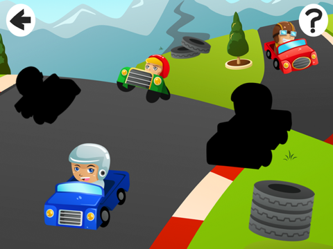 マイToddler`s最初のアプリのために1ベビー＆キッズゲームトリッキーパズルでアニメーションカー·sのシャドウを探しますのおすすめ画像4