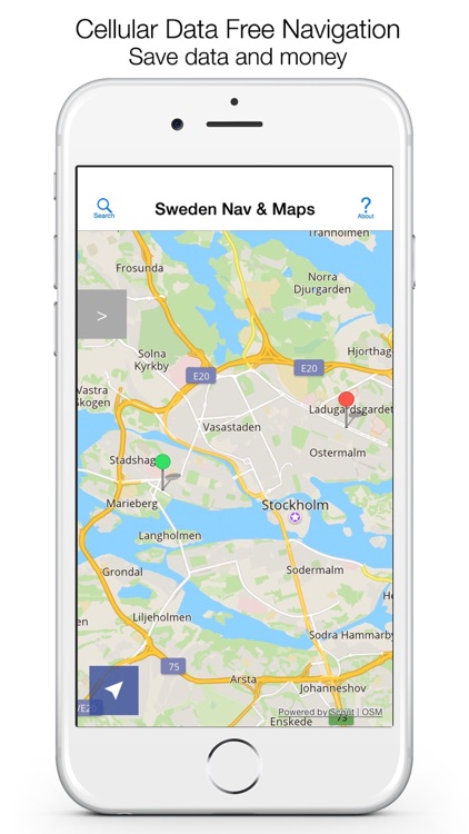 Sweden Offline Maps & Offline Navigation screenshot-0