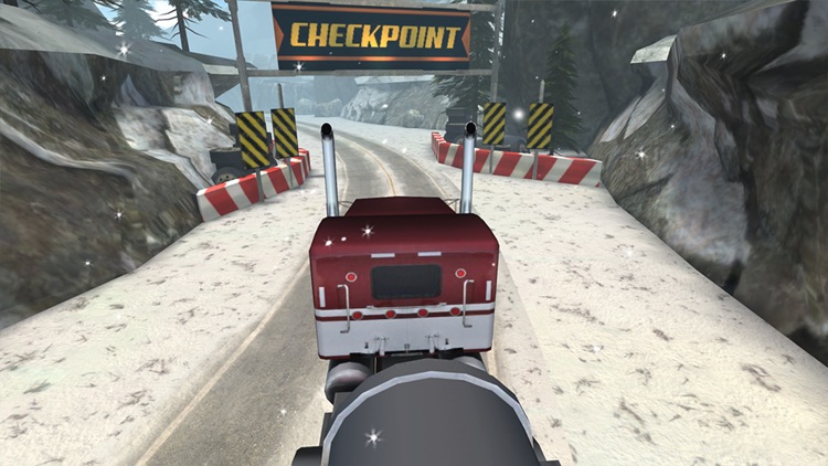 3D Semi Truck Ice Road Racing - eXtreme Nitro Boost Trucks Edition screenshot-3