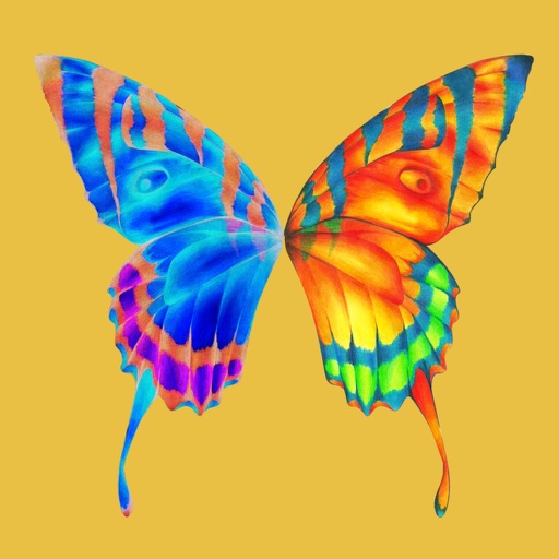 Butterfly, Balloons & Flowers Icon