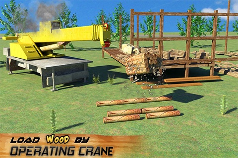 Transporter Truck Jungle Wood - Timber Trailer screenshot 2