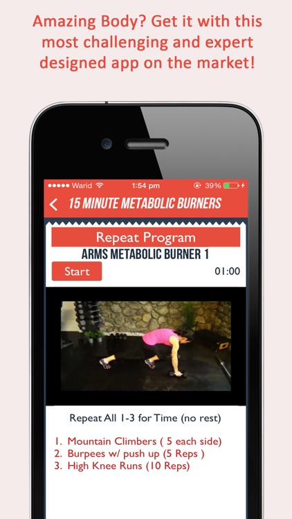 Fitgirl Metabolic Burners : 50, 15 minute weight loss workout for ladies screenshot-4