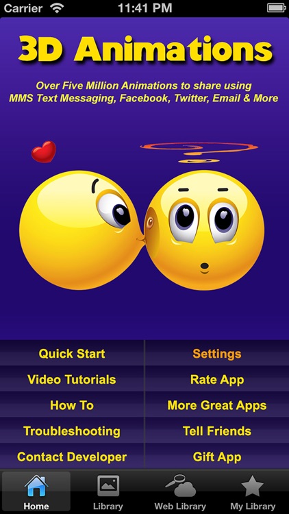 3D Animations + Emoji for MMS Text Messaging with 500,000+ Animated Emoticons for iPhone and iPad screenshot-4