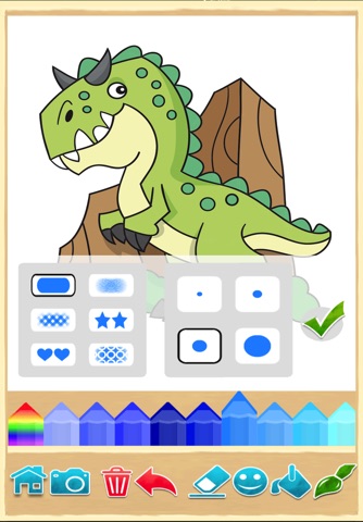 Dino coloring pages book screenshot 2