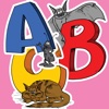 abc alphabet animal word matching practice
