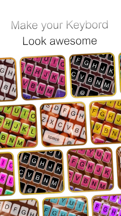 Custom Keyboard Chocolate : White & Dark Themes Color Wallpaper Keyboard