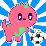 Dinosaur Football Kick to Score Goal Games for Kids