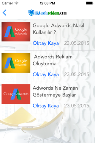 İlk Sayfa Reklam - Adwords screenshot 3