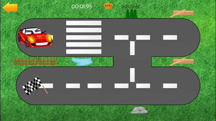 Cars road maze - funny free educational shape matching game for kids, boys, toddlers and preschool