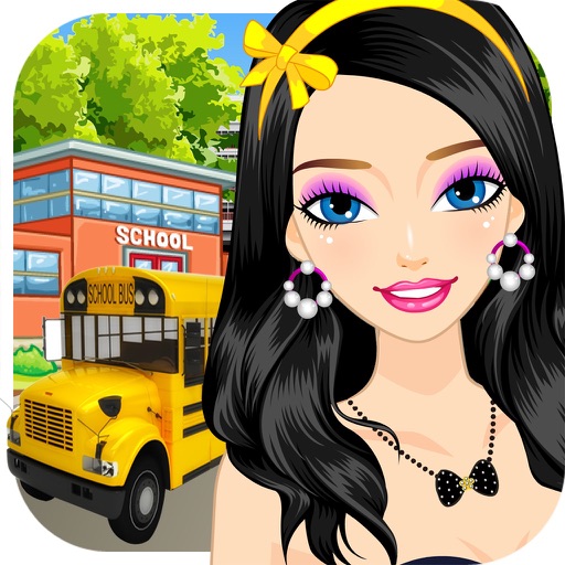 Dress Up, Girls, Back To School Icon