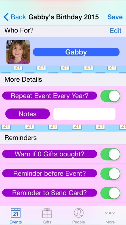 Gift List - Present and Card Planner for every Occasion (with Reminders) screenshot-4