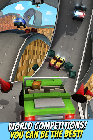 Crafting Cars . Free Hill Car Racing Game For Kids screenshot 3