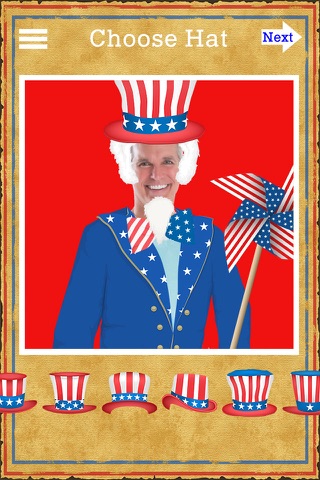 Uncle Sam 4th of July Independence Day Dress Up Photo Editor screenshot 3