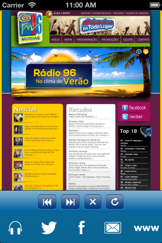 96 FM Muriaé screenshot 2