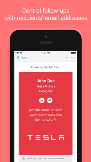 Clinck: digital business cards(圖3)-速報App