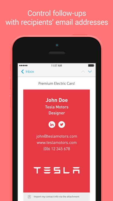 How to cancel & delete Clinck: digital business cards from iphone & ipad 3
