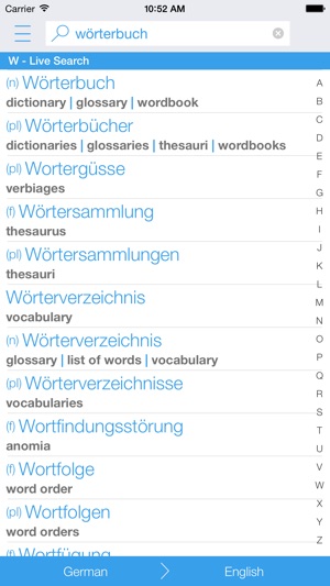 Free German English Dictionary and Translator (Das Deutsch-E(圖1)-速報App